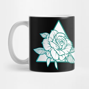 Rose (aquamarine) Mug